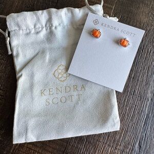 *NEW* Kendra Scott Silver Pumpkin Earrings